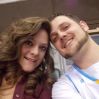 My wife and I nuggets game 