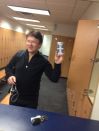 Today in the Gym, Men\'s locker room. All the naked guys run away when they saw me making this picture.   